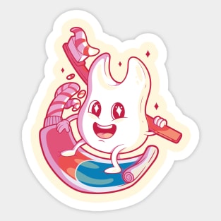 Tooth Surf! Sticker